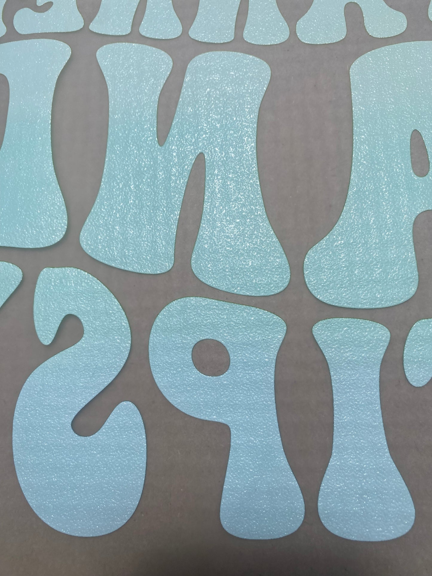 dtf transfer powder cured on print