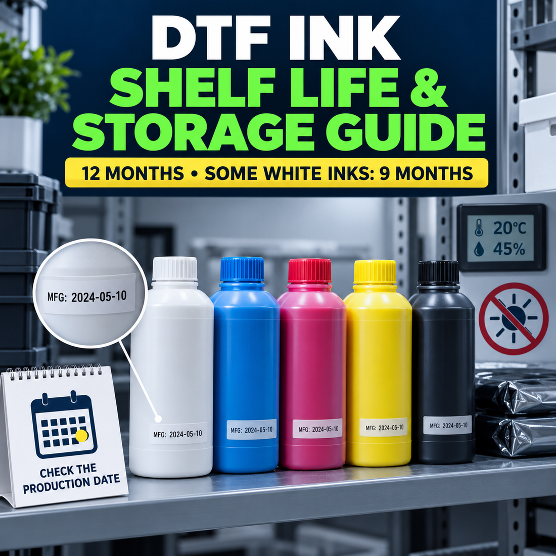 How Long Does DTF Ink Last? Shelf Life and Storage Guide