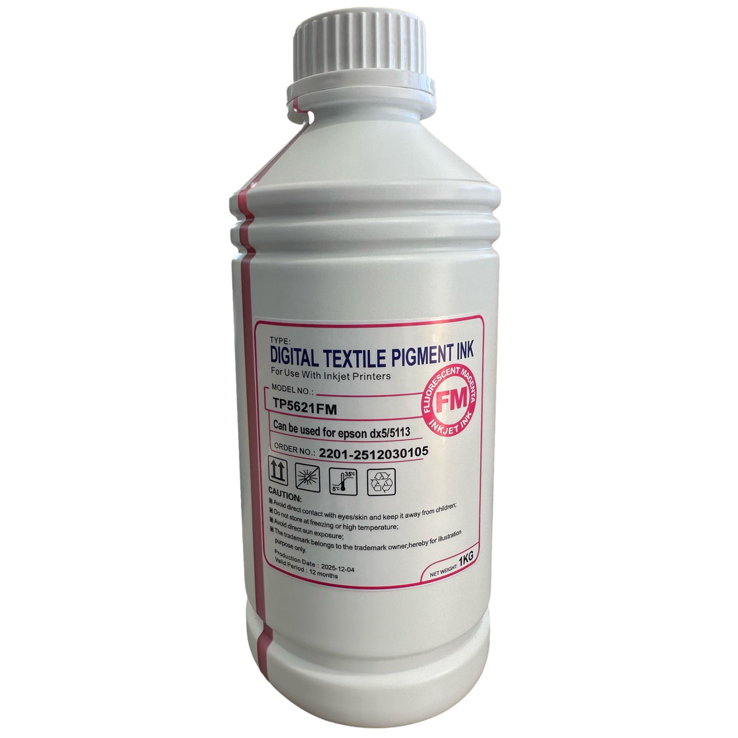 dtf fluorescent magenta ink bottle