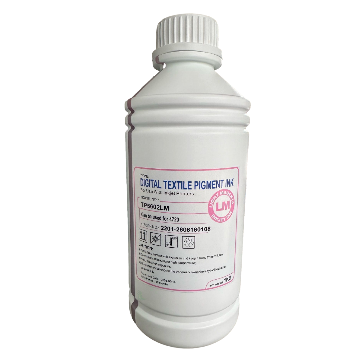 ink bank 5602 light magenta dtf ink bottle
