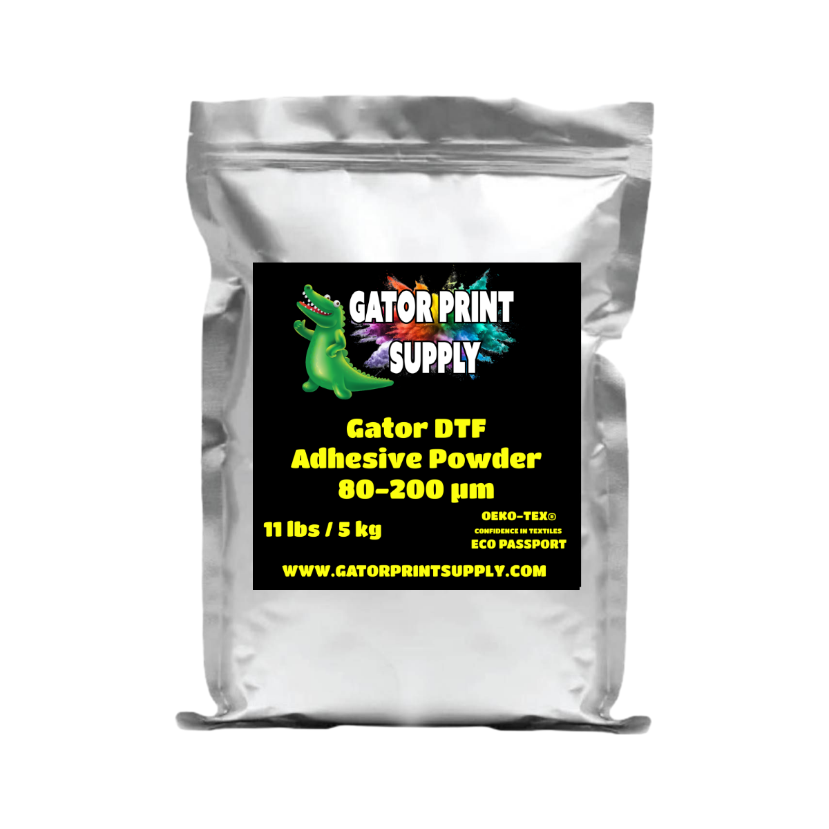 5 kilogram bag of medium DTF powder